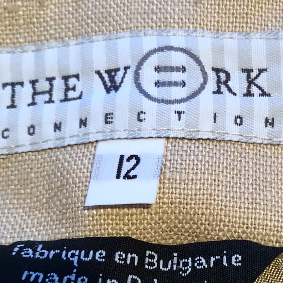 The work connection size 12 linen blazer, lined, button up, pockets, great shape - Picture 6 of 8